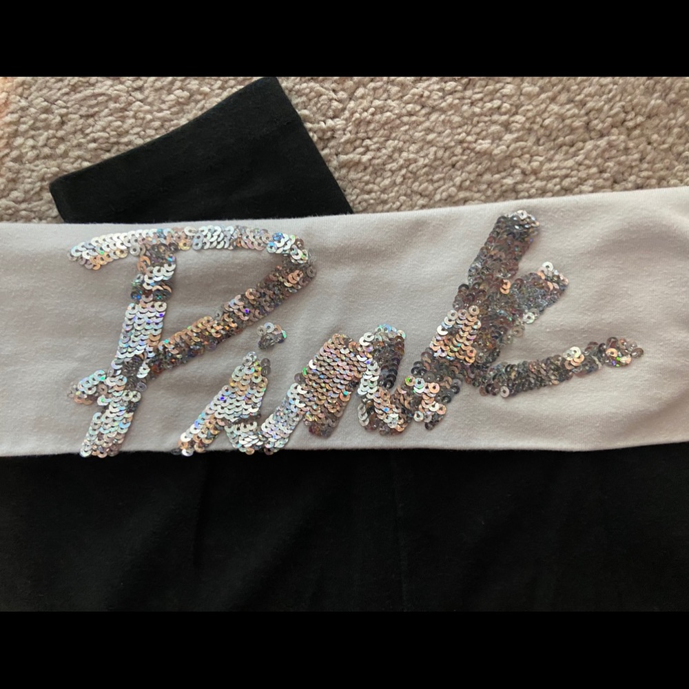 Victoria’s Secret Bling Pink foldover leggings